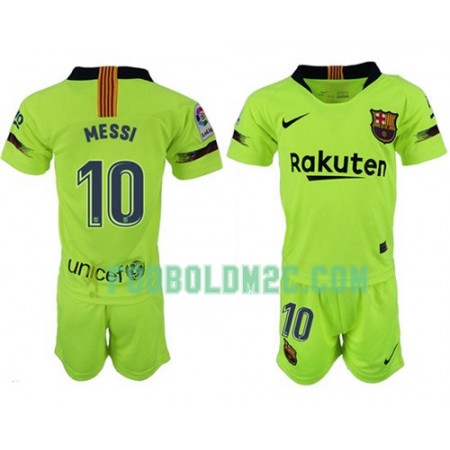 FC Barcelona MESSI 10 Børn Udebanesæt 2018-2019 Kortærmet (+ Korte bukser)